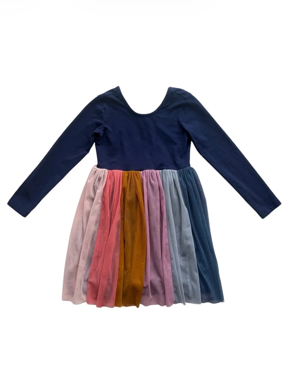 Hanna Andersson Rainbow Tulle Dress Size 6/7